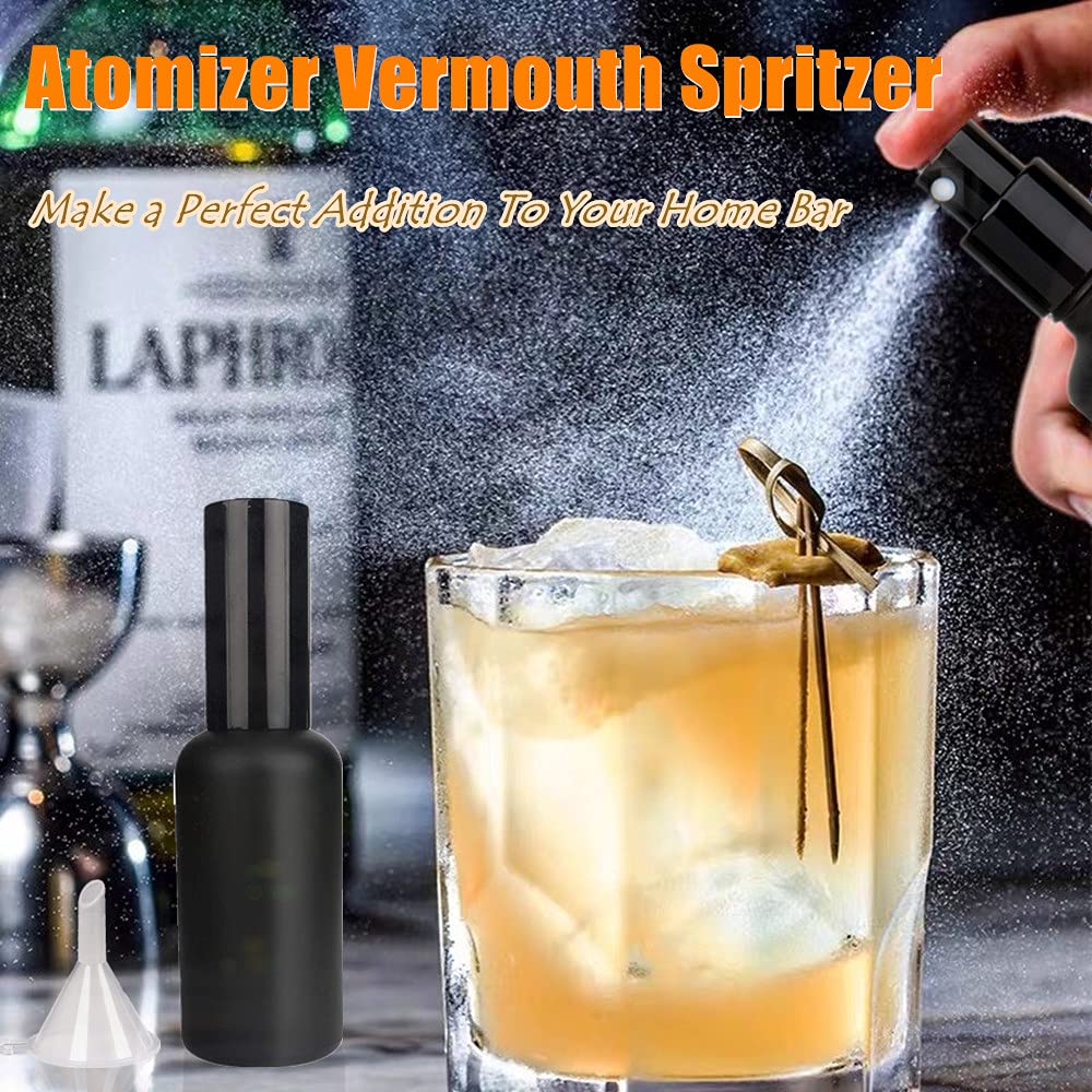 Cocktail Atomizer Sprayer 1.7OZ 50ml Black F222
