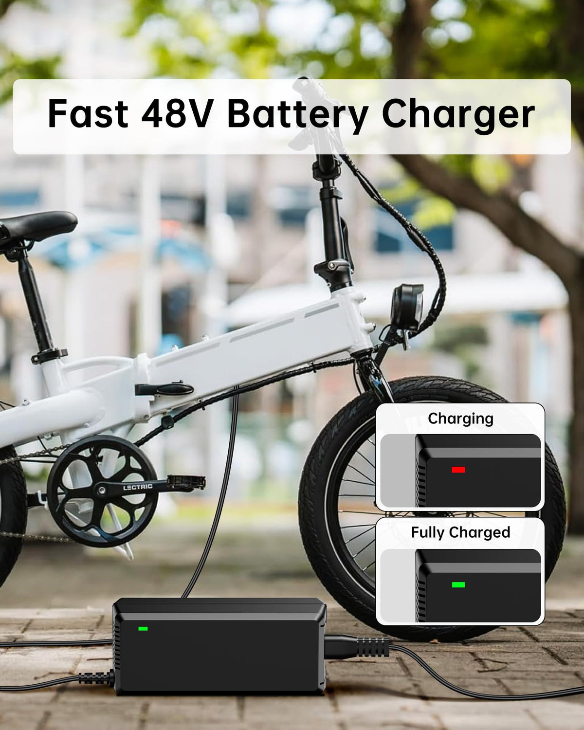 54.6V 2A Electric Scooter Charger 5 Connectors 8.2ft H2295