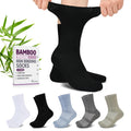 Bamboo Viscose Non-Binding Crew Socks with Seamless Toe S177
