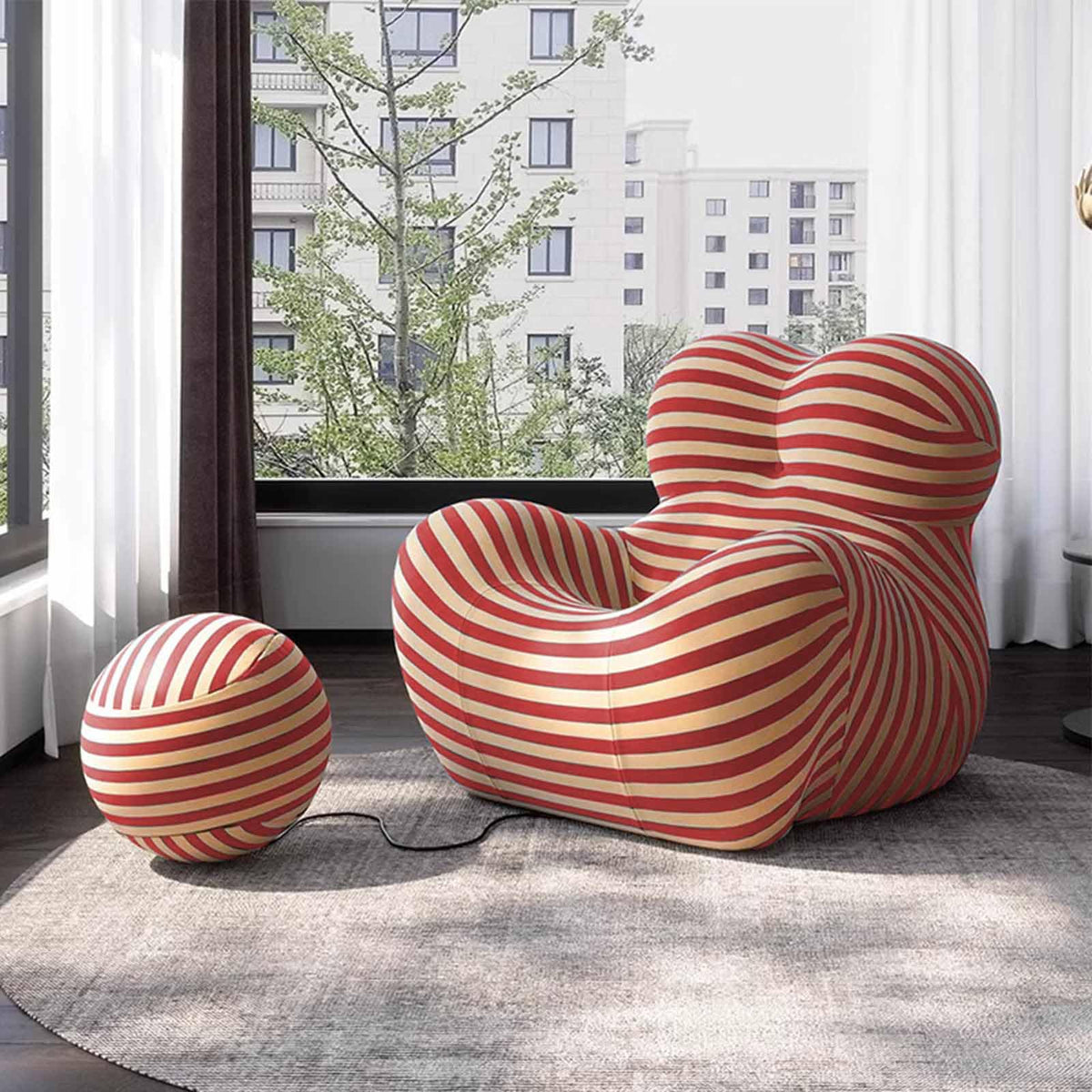Memory Foam Bean Bag Chair with Filler Included D898