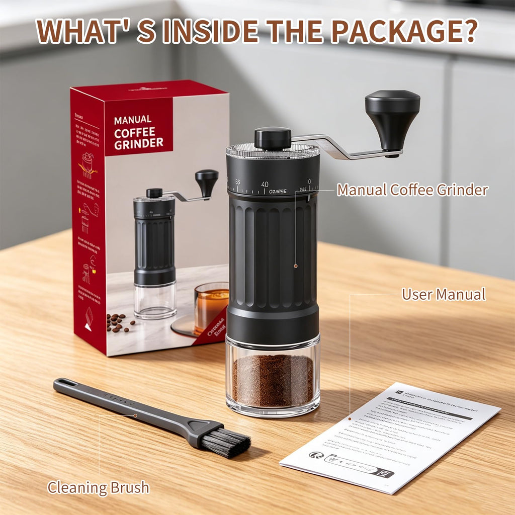 Manual Coffee Grinder 40 Adjustable Settings B2521