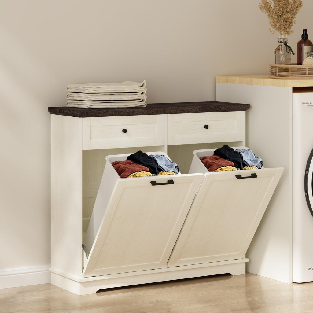 20 Gallon Wood Trash Can Cabinet Z995