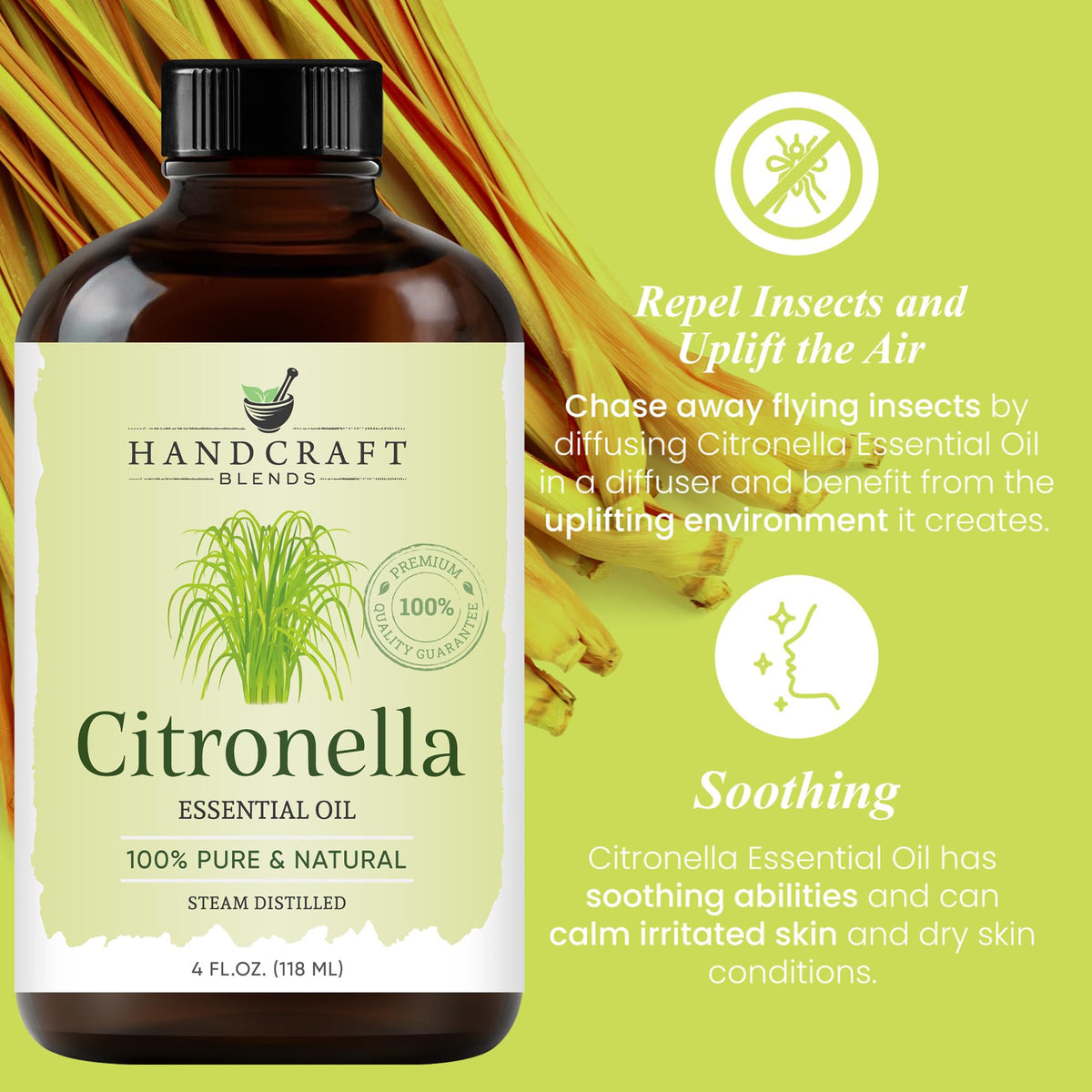 Lavender and Citronella Essential Oils 2 x 4 Fl Oz I2837