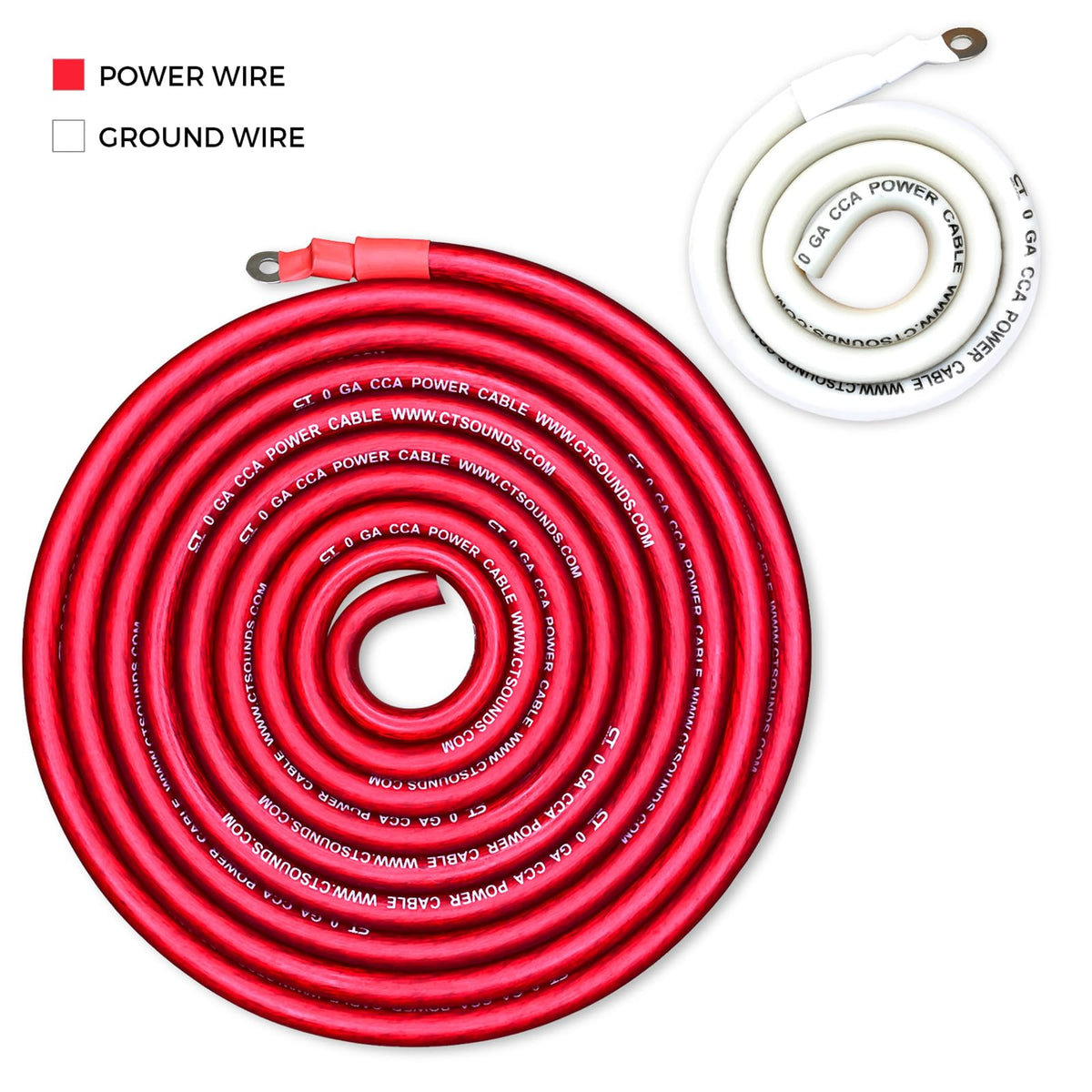 1/0 Gauge CCA Amp Wiring Install Kit B3568