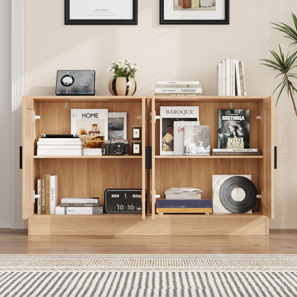 53" Oak Buffet Cabinet with Storage S7140