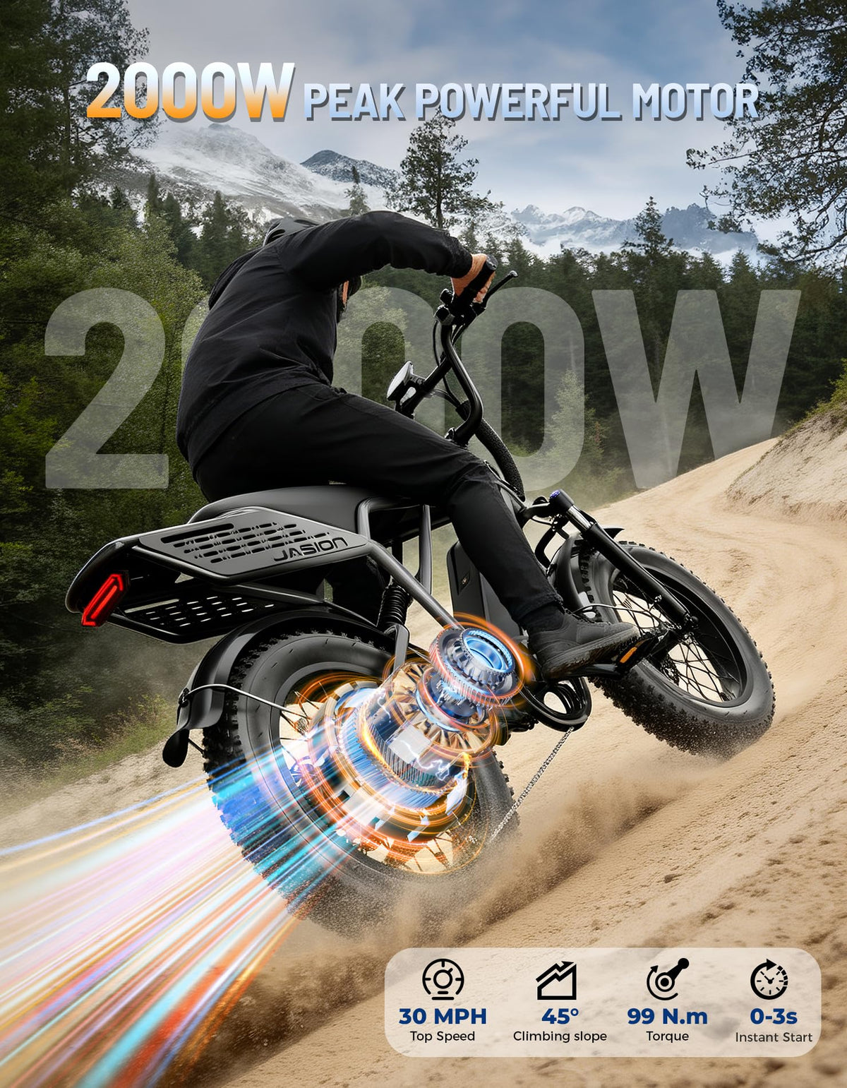 Electric Bike with 48V Removable Battery O396085