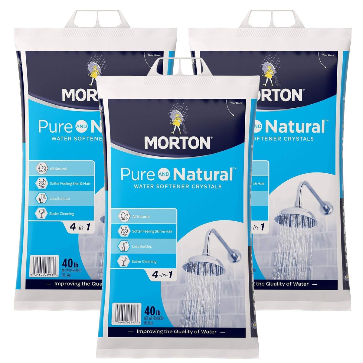 Water Softener Salt Crystals 40 lb Bag 3 Pack C128936