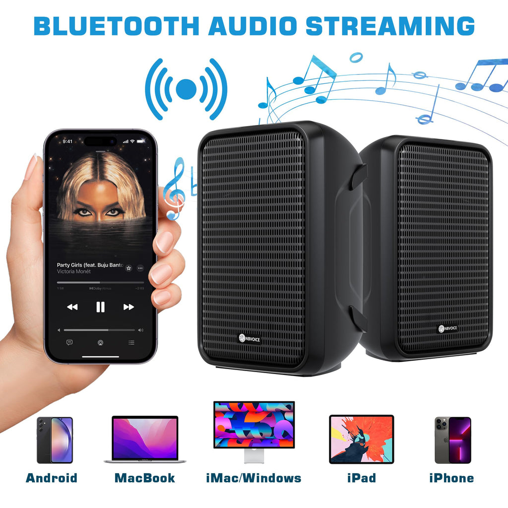 Portable All-in-One 2-Way PA System with 8-Channel Mixer H7124