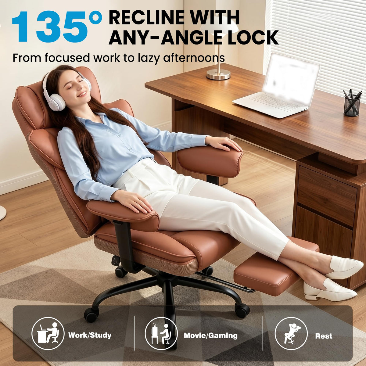 Office Chair with Pocket Spring Cushion I40660
