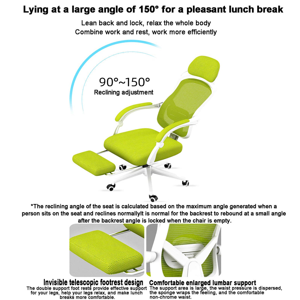 Orange Height Adjustable Mesh Ergonomic Office Chair V660