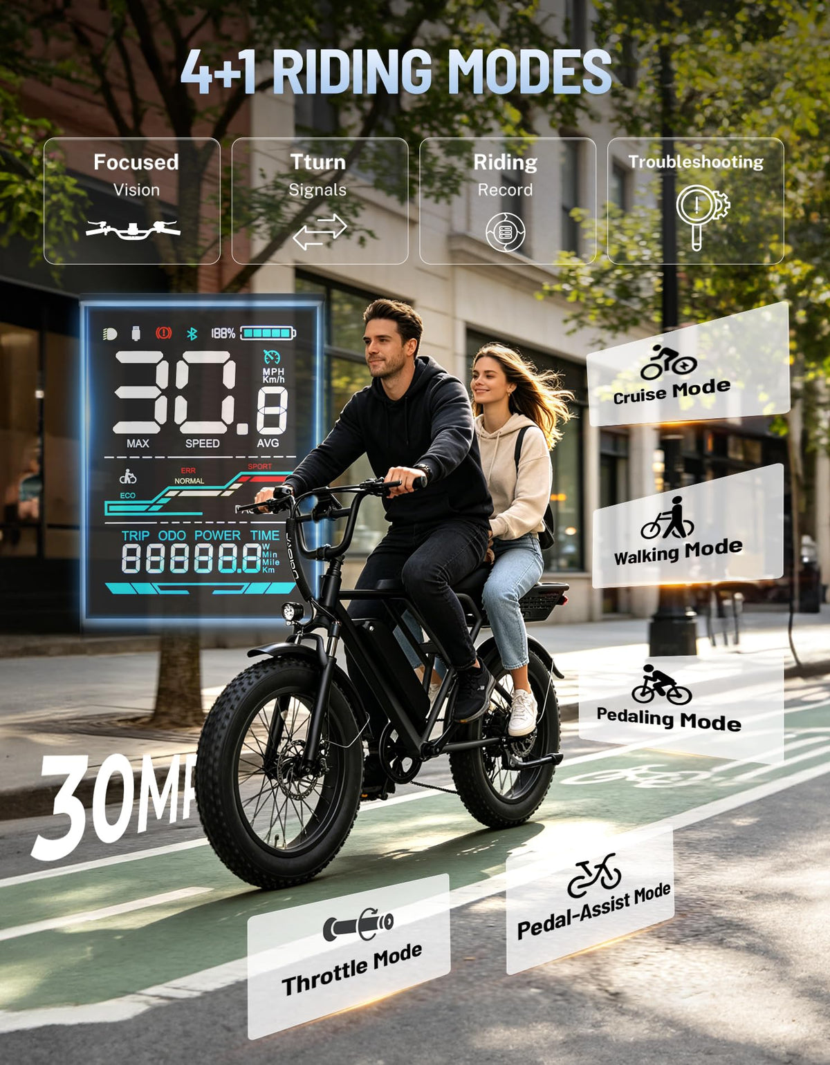Electric Bike with 48V Removable Battery O396085