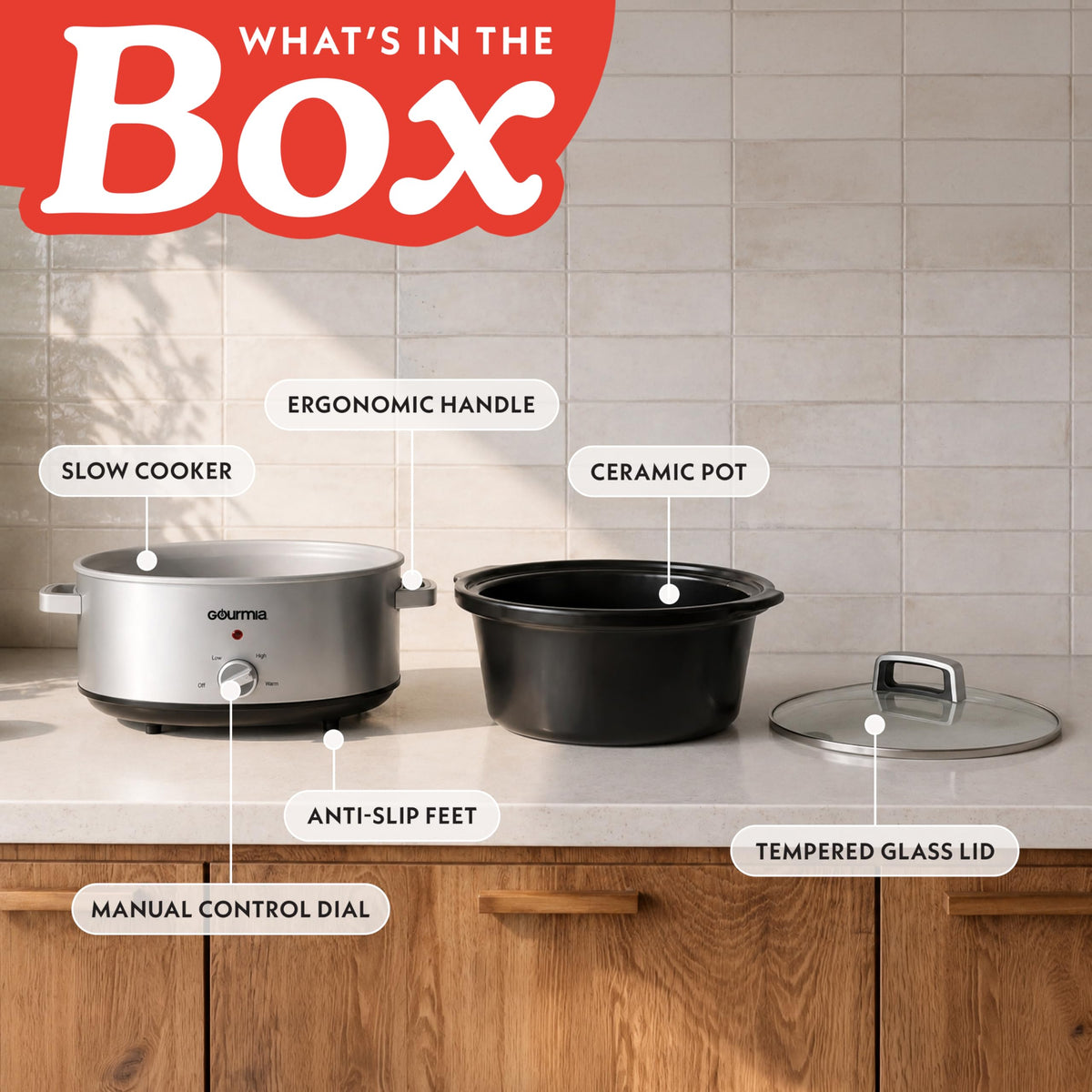 7 Qt Stainless Steel Slow Cooker T708432