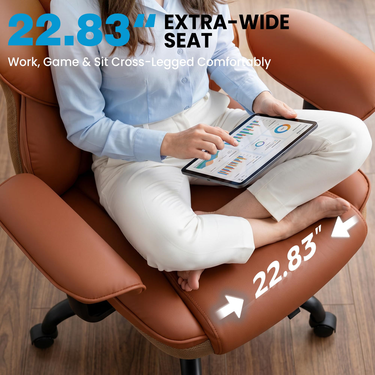 Office Chair with Pocket Spring Cushion I40660