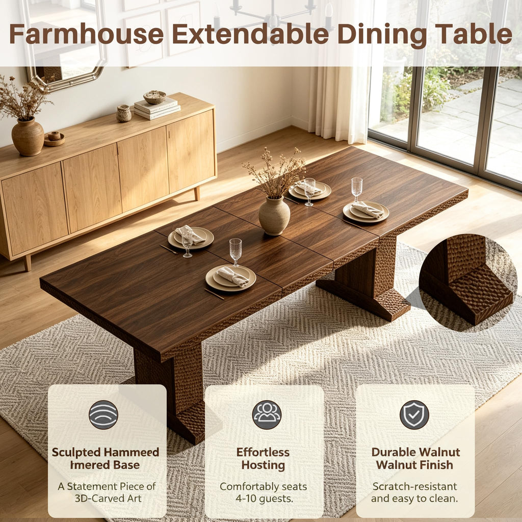 Extendable Dining Table Set for 8 R423500