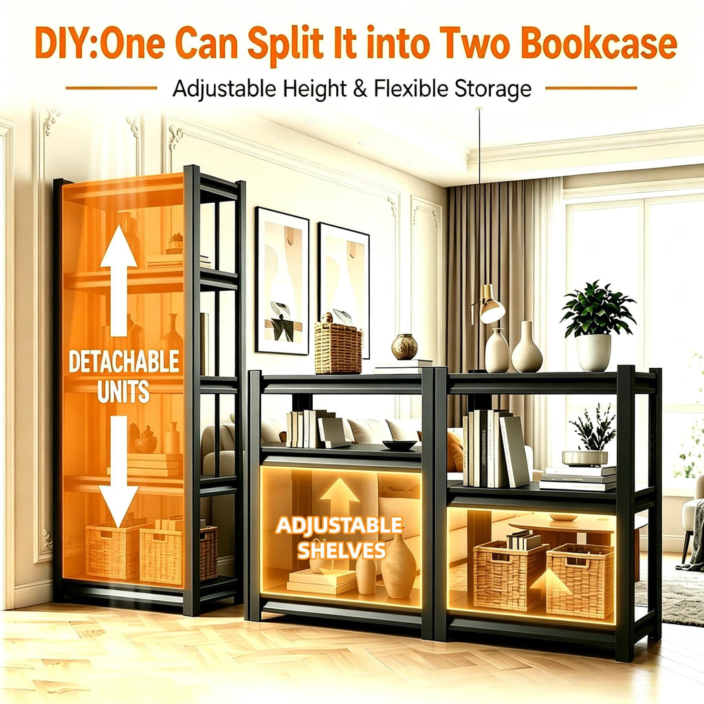 5 Tier Heavy Duty Metal Bookshelf C74733