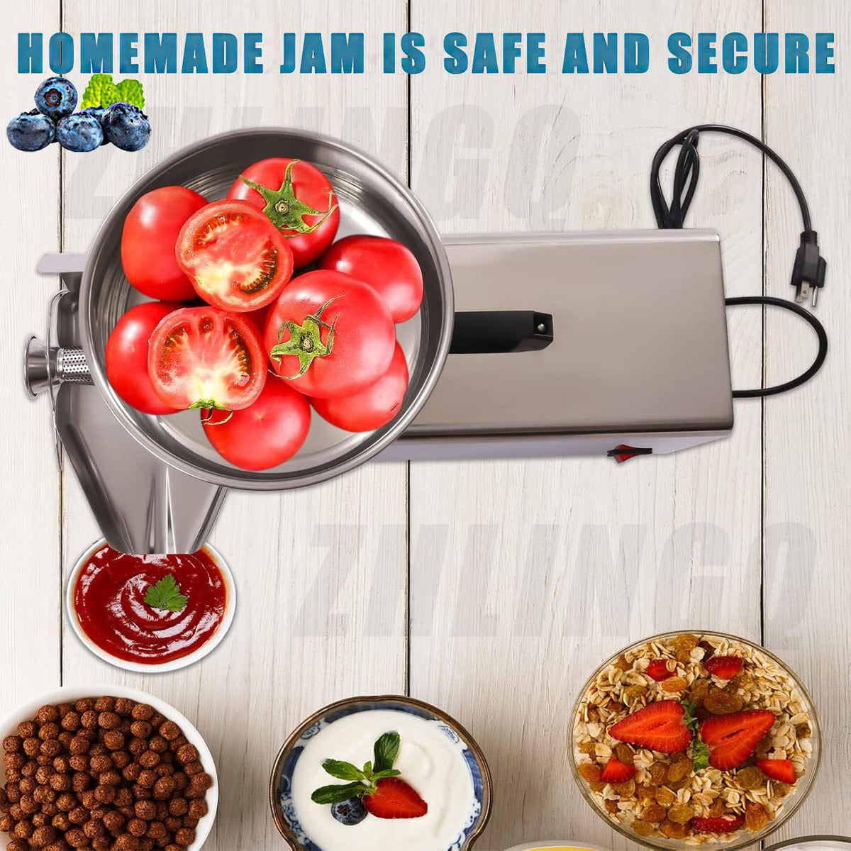 Commercial Electric Stainless Steel Tomato Strainer 150kg/h R4574