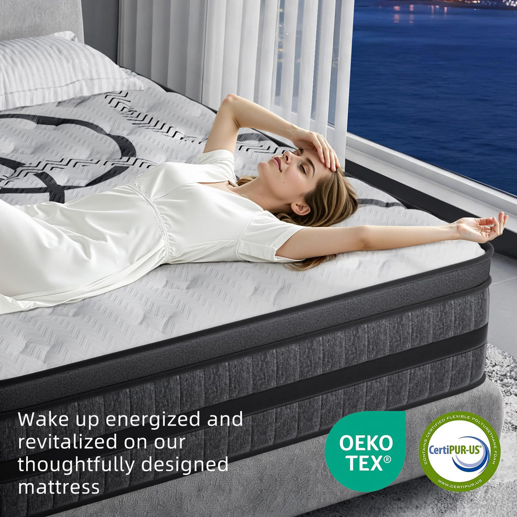 Full Size 12 Inch Medium Firm Hybrid Spring Mattress Z64115