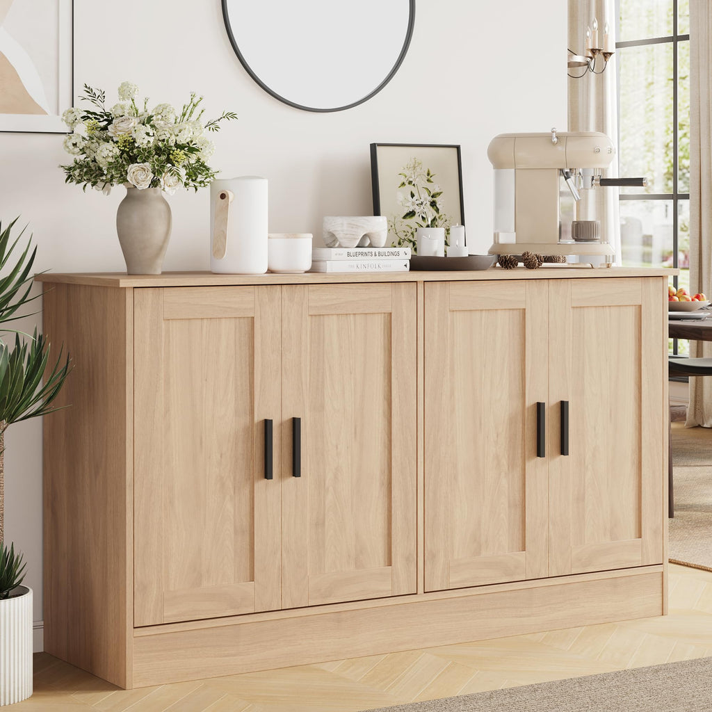 53" Oak Buffet Cabinet with Storage S7140