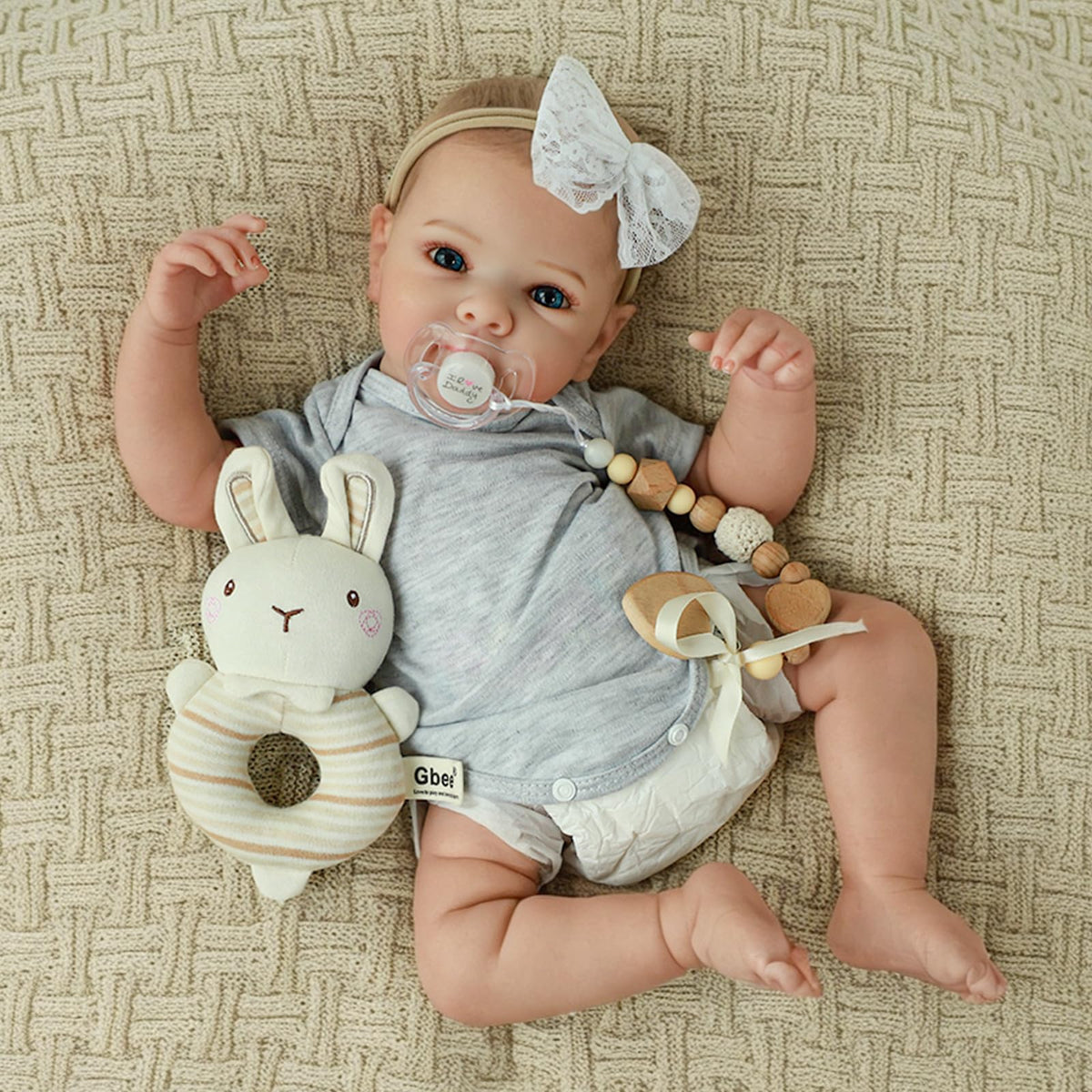 20 Inch Lifelike Full Vinyl Body Girl Baby Dolls Z4653