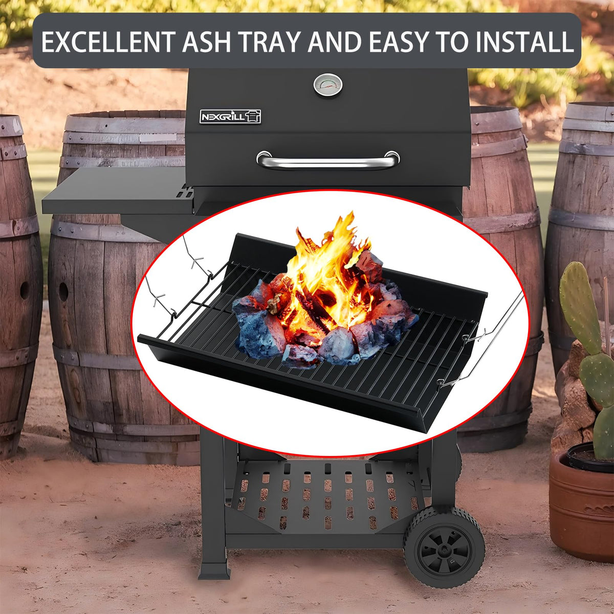 Charcoal Tray Grill Replacement Parts Ash Pan J88933