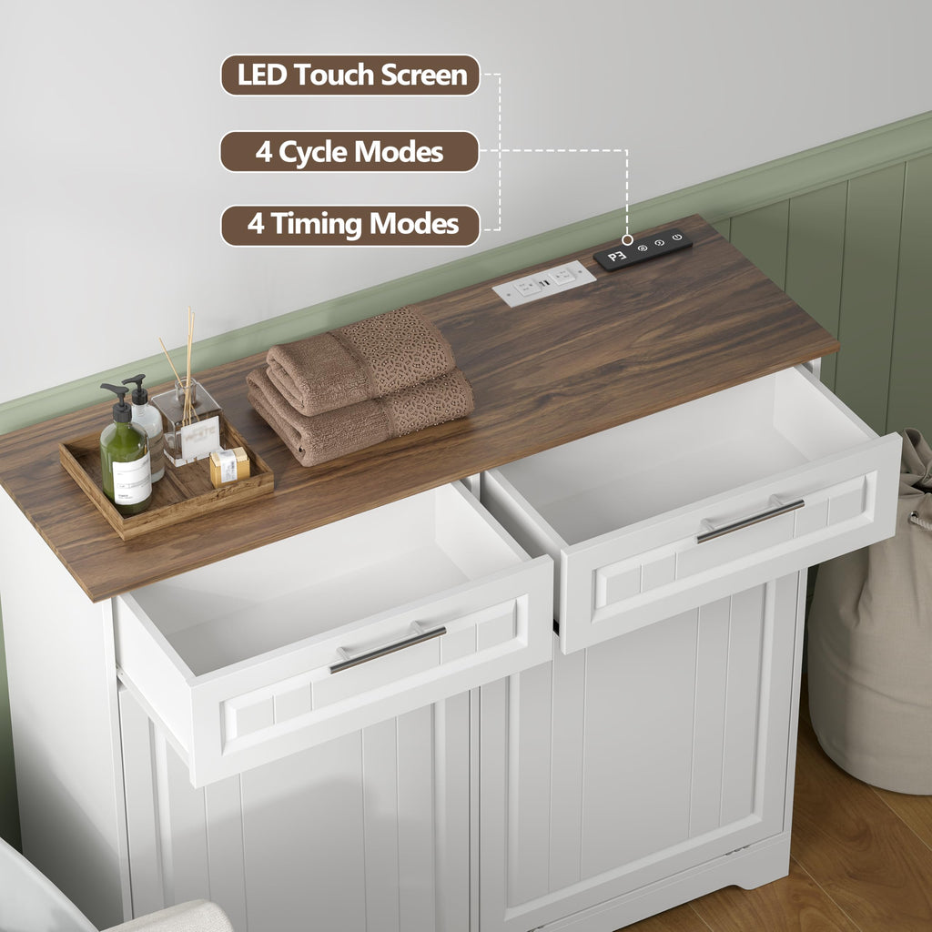 10 Gallon Double Tilt Out Trash Can Cabinet B744