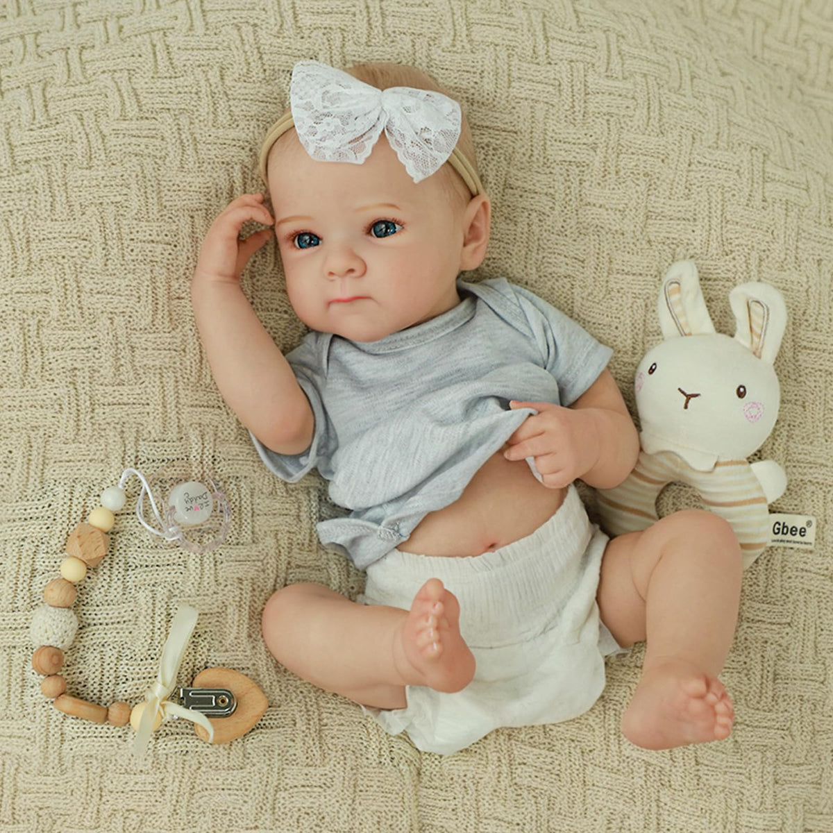 20 Inch Lifelike Full Vinyl Body Girl Baby Dolls Z4653