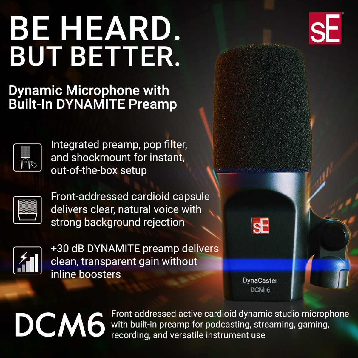 XLR Dynamic Microphone with Shockmount & Pop Filter O58328