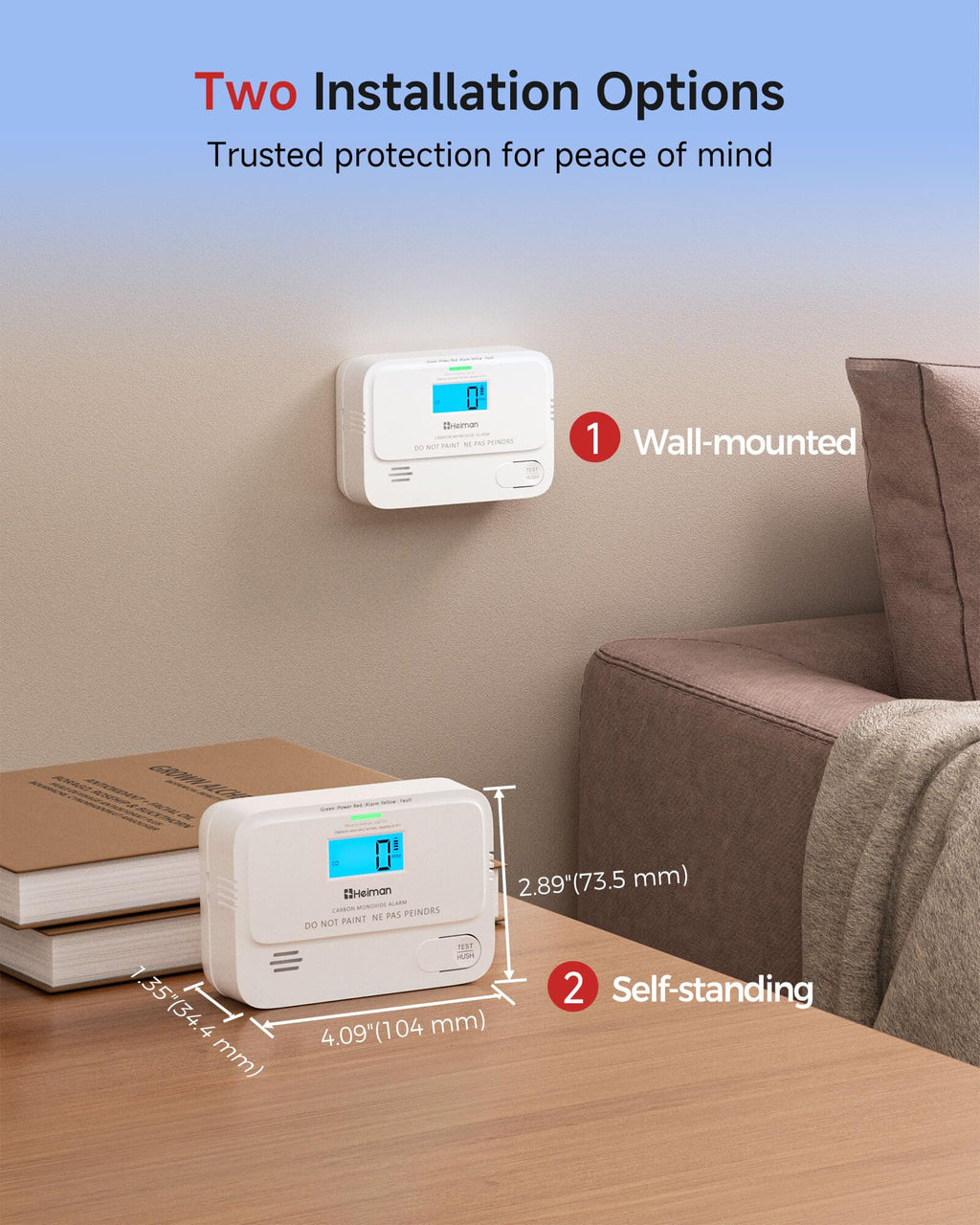 Carbon Monoxide Detectors 3 Pack V4725