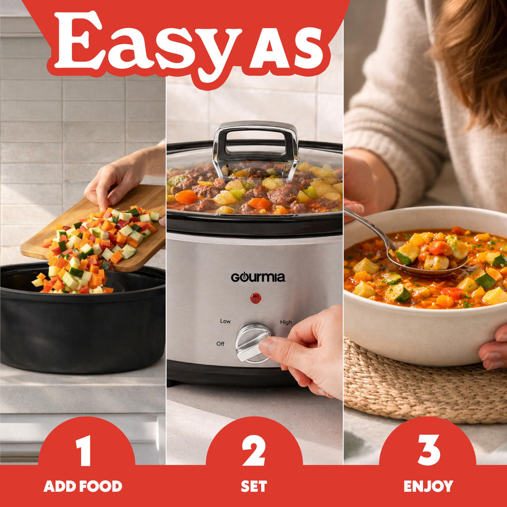 7 Qt Stainless Steel Slow Cooker T708432