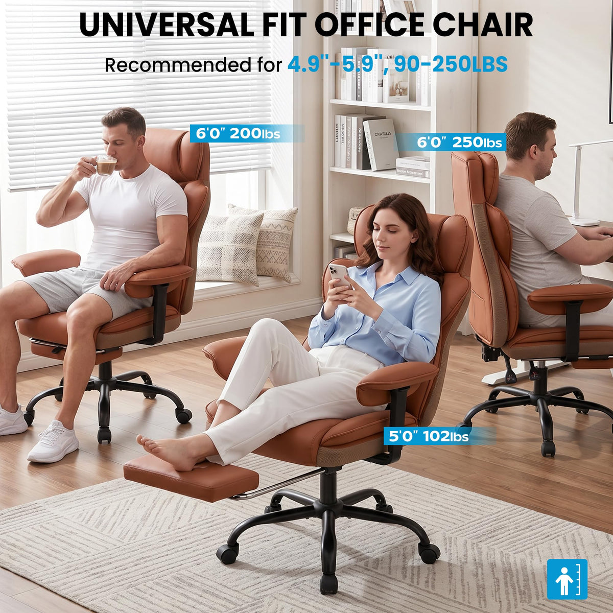 Office Chair with Pocket Spring Cushion I40660