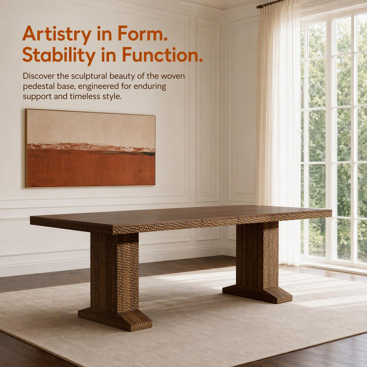 Extendable Dining Table Set for 8 R423500