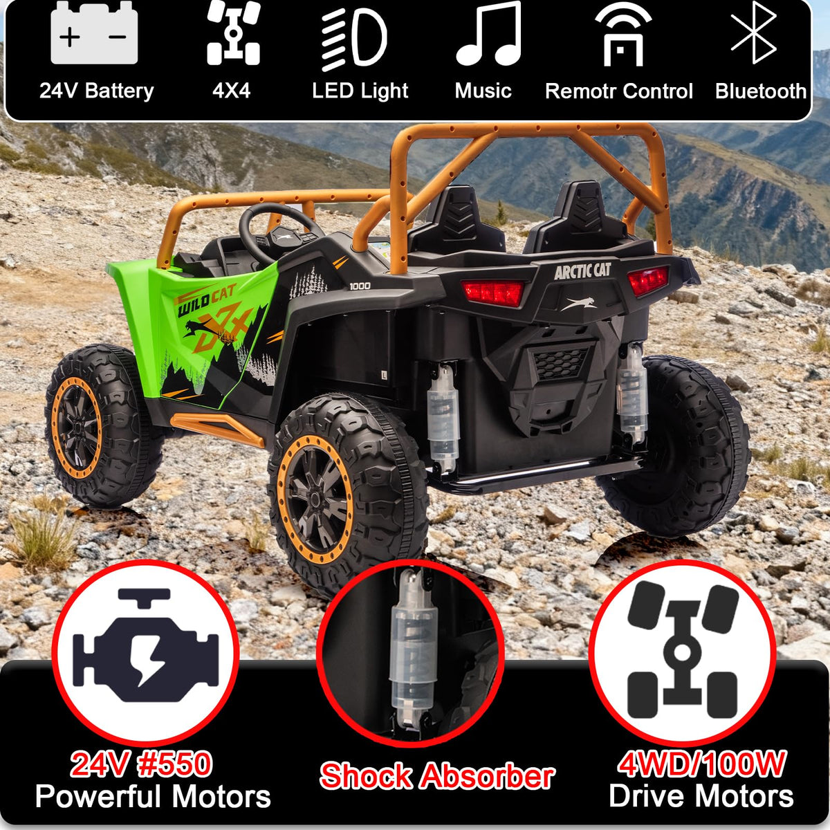 24V 2-Seater 4WD Kids Electric Ride On UTV S9791