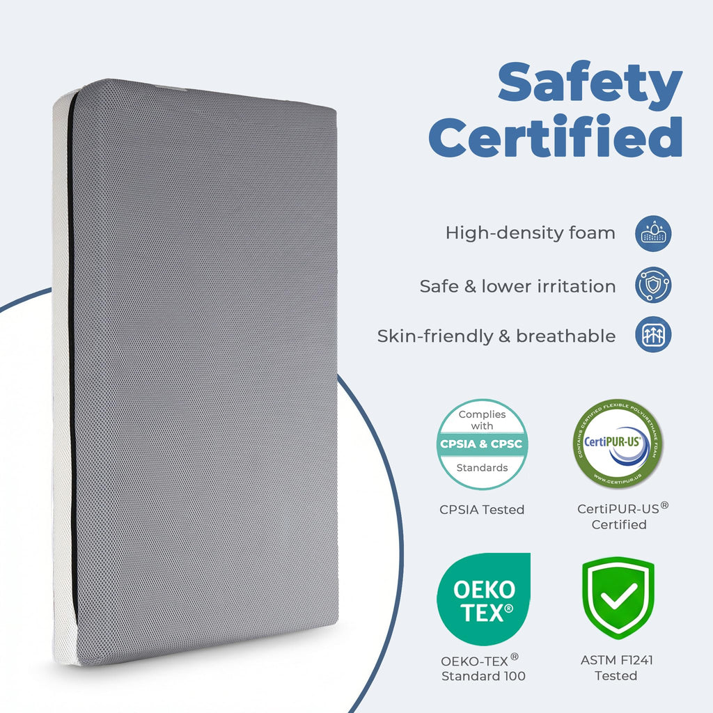 Mini Crib Mattress Dual Sided 38x24x4 Inch D214079