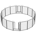 16-Panel Heavy-Duty Metal Dog Playpen Y66846