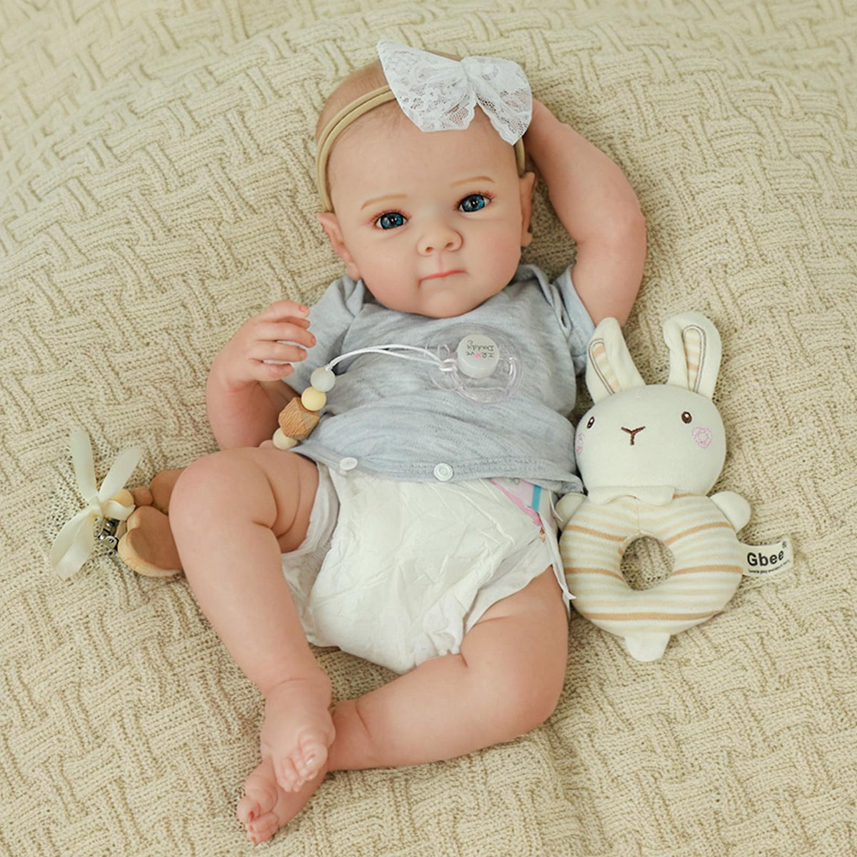 20 Inch Lifelike Full Vinyl Body Girl Baby Dolls Z4653