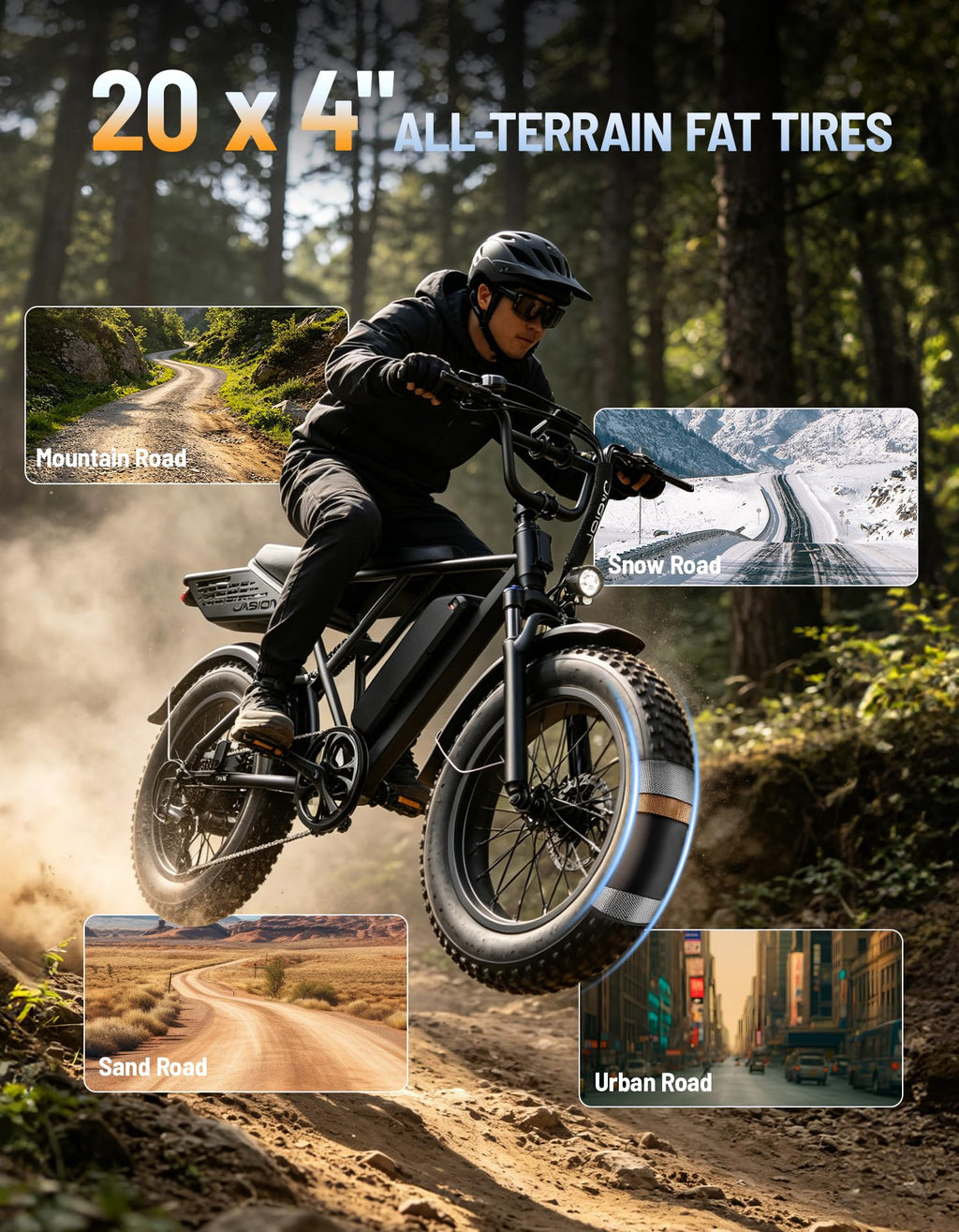 Electric Bike with 48V Removable Battery O396085