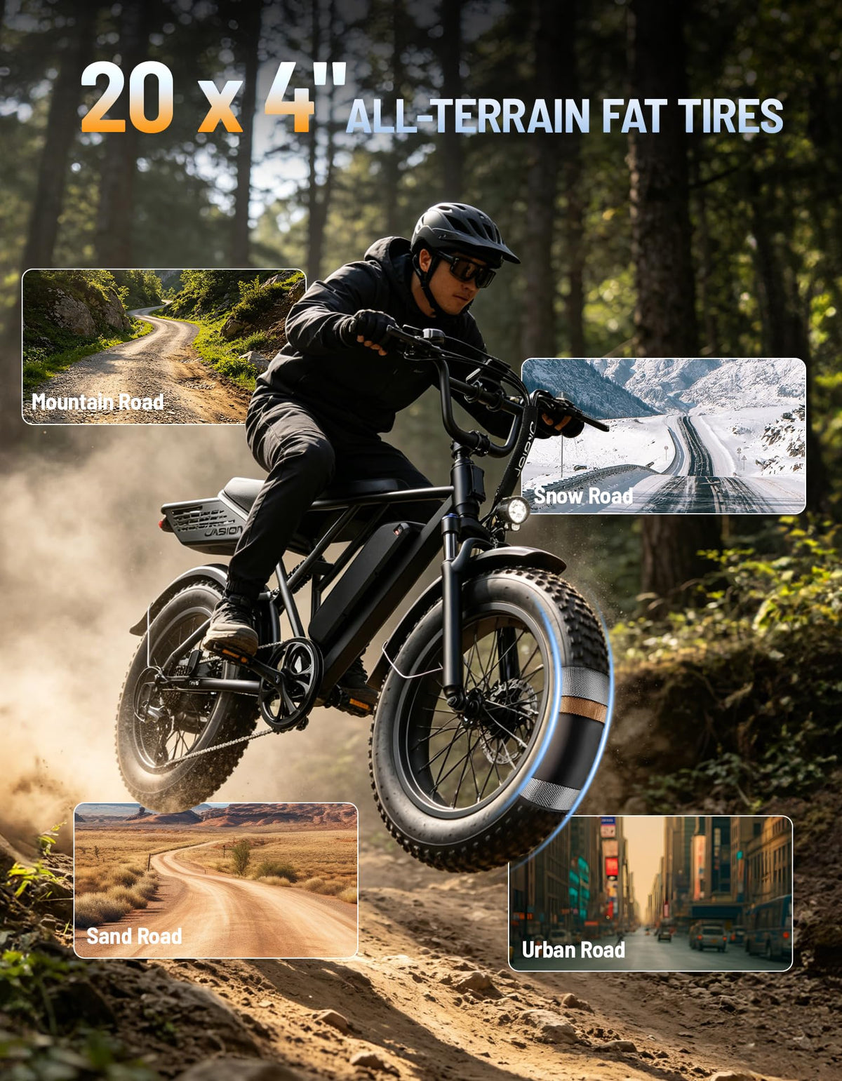 Electric Bike with 48V Removable Battery O396085