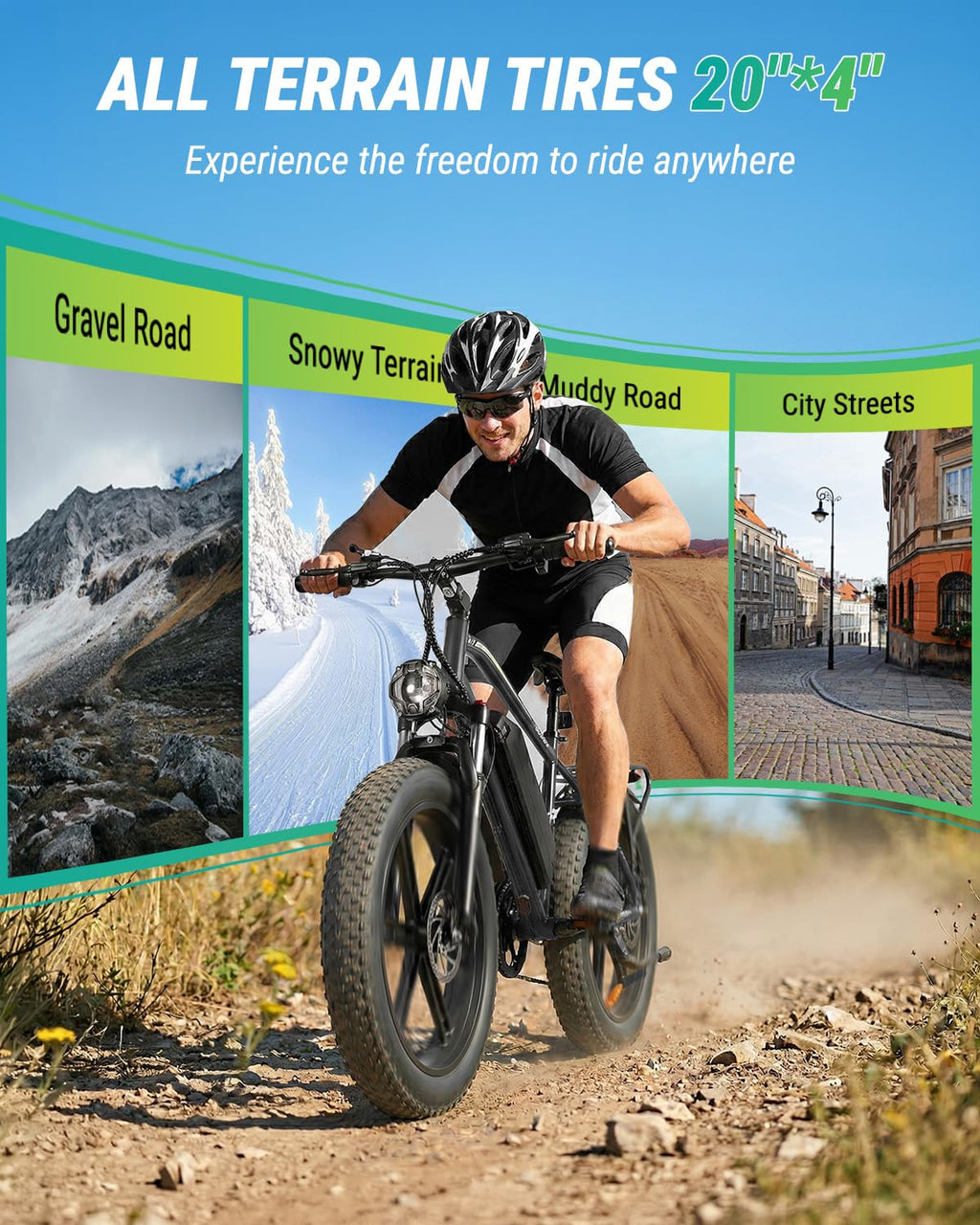 1000W Peak Electric Mountain Bike 48V 13Ah T19672