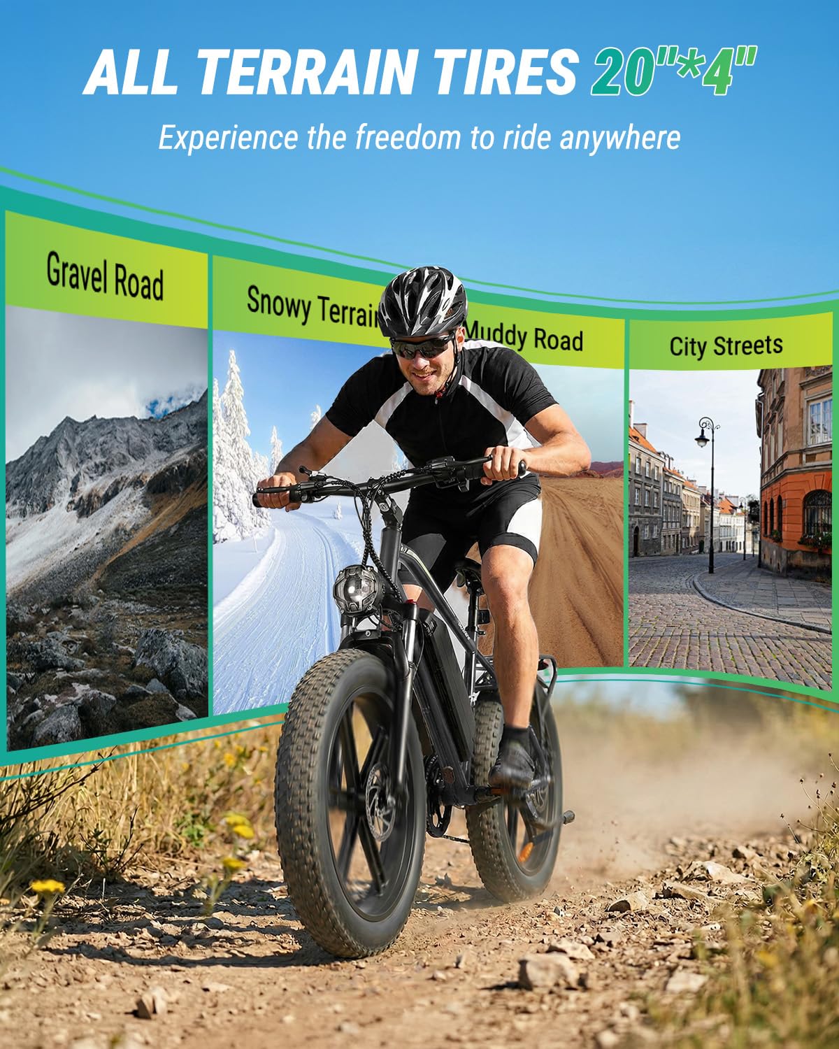 1000W Peak Electric Mountain Bike 48V 13Ah T19672