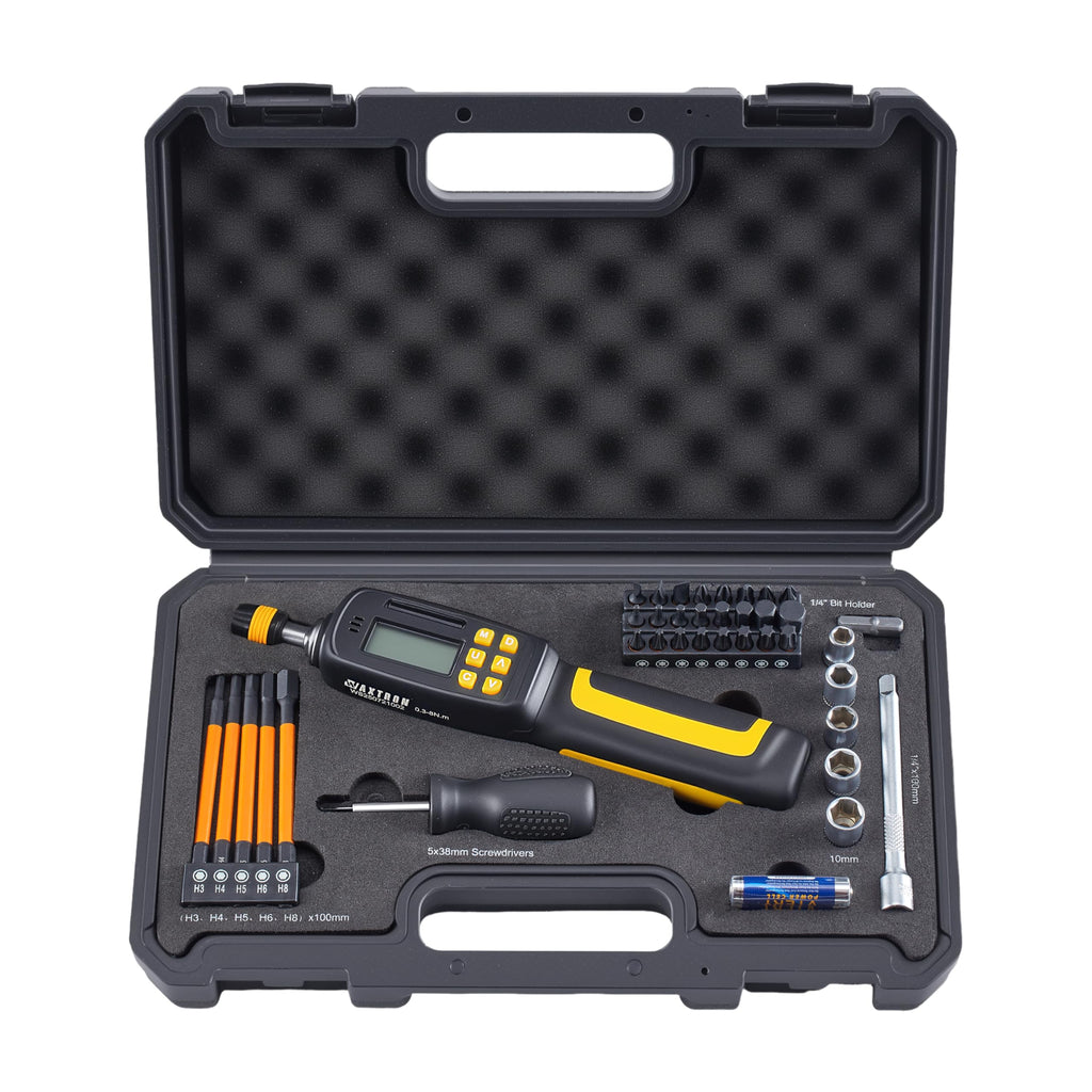 Digital Torque Screwdriver Set, 1/4" Drive, 38-Piece L57679