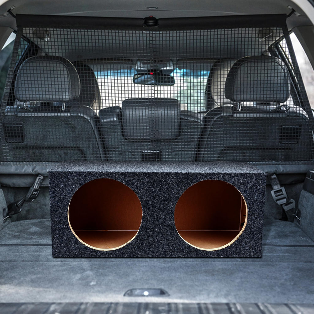 Charcoal Dual 12" Sealed Car Audio Subwoofer Box D416589