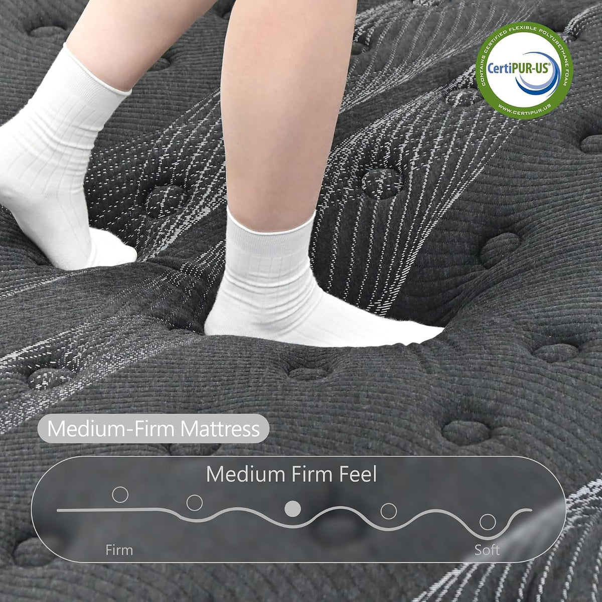 Full Size 12 inch Hybrid Memory Foam Mattress S3320