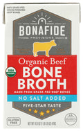 Bone Broth Beef No Salt Added Organic 16.9 Ounce L552