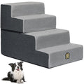 4-Step Foam Dog Stairs, 18-Inch, Gray T489