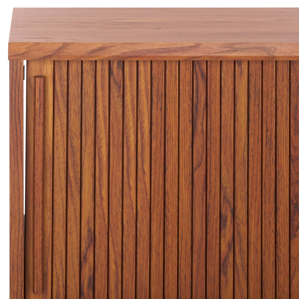 Walnut Brown TV Stand with Sliding Door N1754