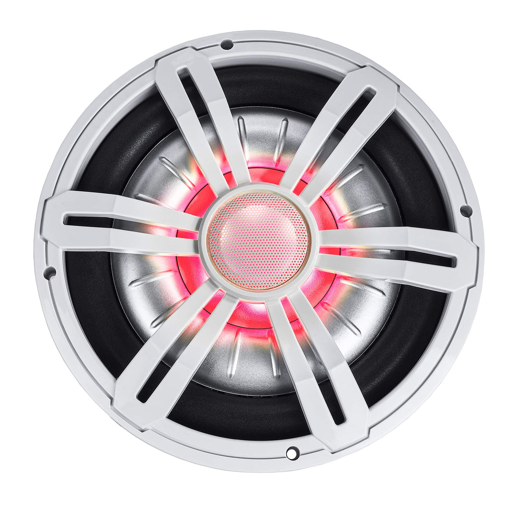 800W Peak 10" Shallow Marine Subwoofer with LED Lighting F3703