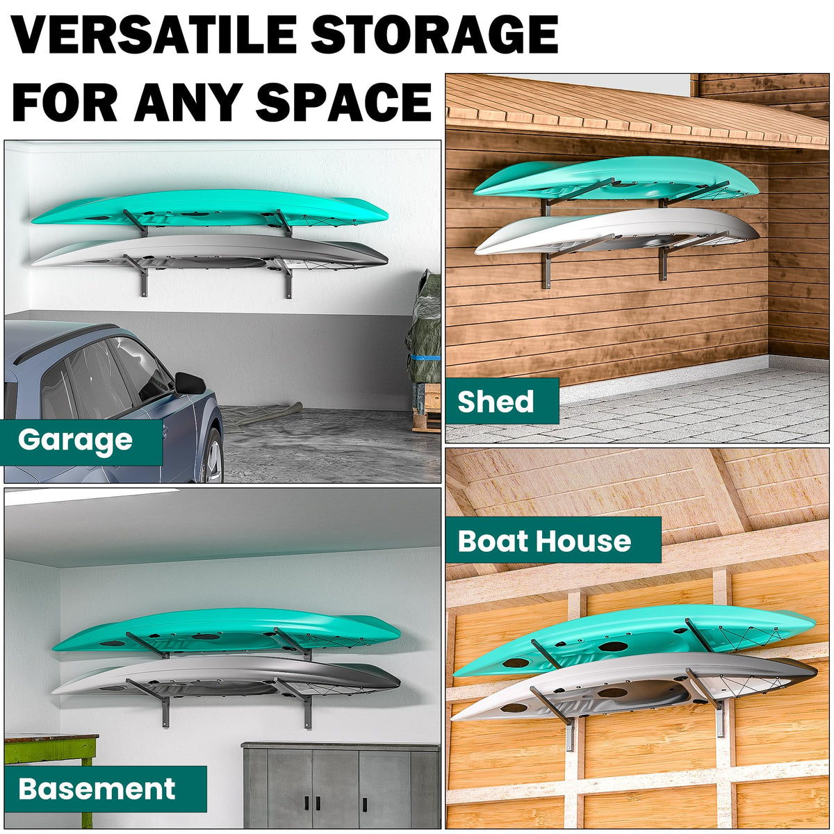 Wall Mounted Kayak Storage Rack X47412